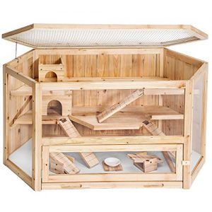 casa para hamster de madera
